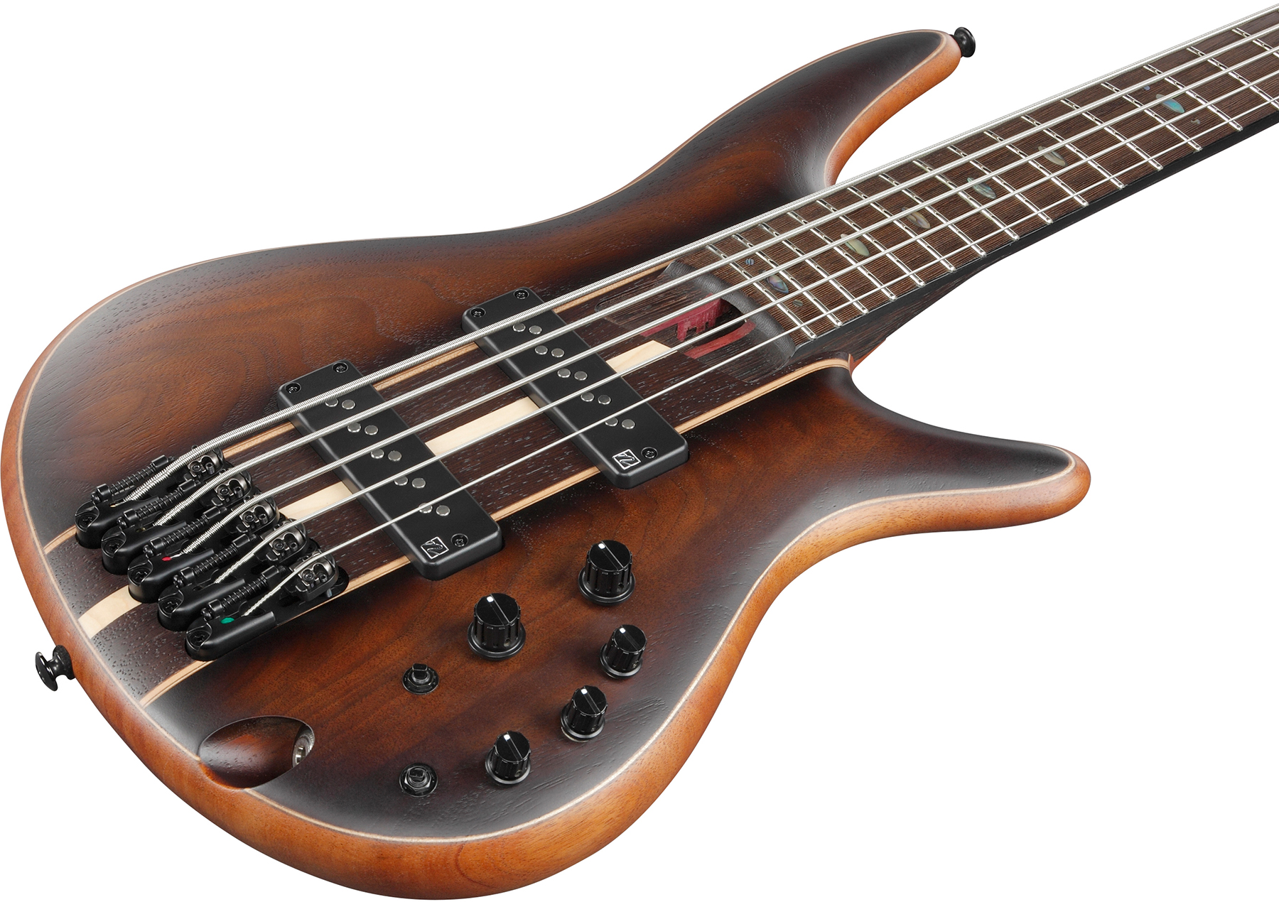 Ibanez Sr1355b Duf Premium 5c Active Pp - Dual Mocha Burst Flat - Bajo eléctrico de cuerpo sólido - Variation 2