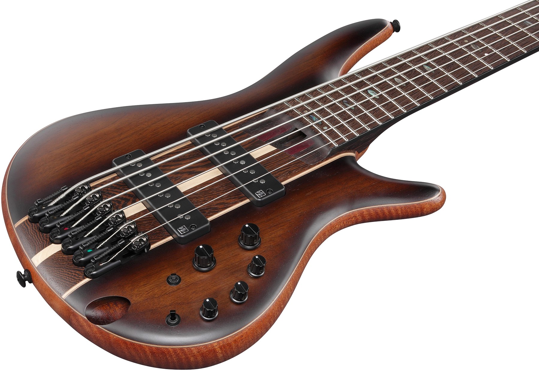 Ibanez Sr1356b Duf Premium 6c Active Pp - Dual Mocha Burst Flat - Bajo eléctrico de cuerpo sólido - Variation 2