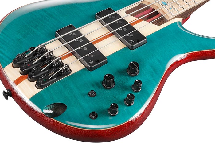 Ibanez Sr1420b Cgl Premium Active Mn - Caribbean Green - Bajo eléctrico de cuerpo sólido - Variation 3