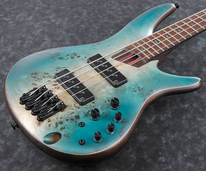 Ibanez Sr1600b Chf Premium Active Pp - Caribbean Shoreline Flat - Bajo eléctrico de cuerpo sólido - Variation 2