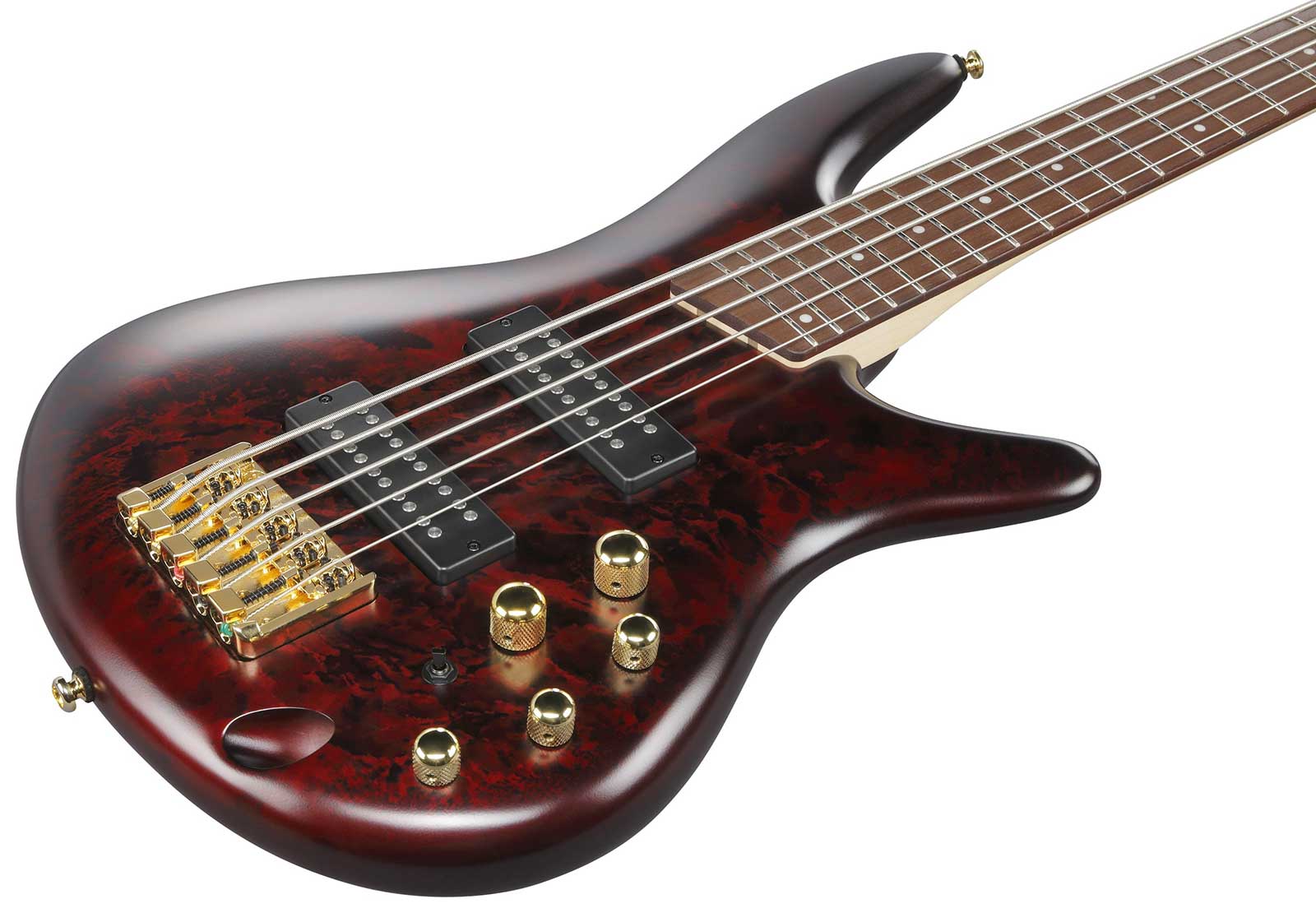 Ibanez Sr305edx Wzm Standard 5c Active Jat - Wine Red Frozen Matte - Bajo eléctrico de cuerpo sólido - Variation 2