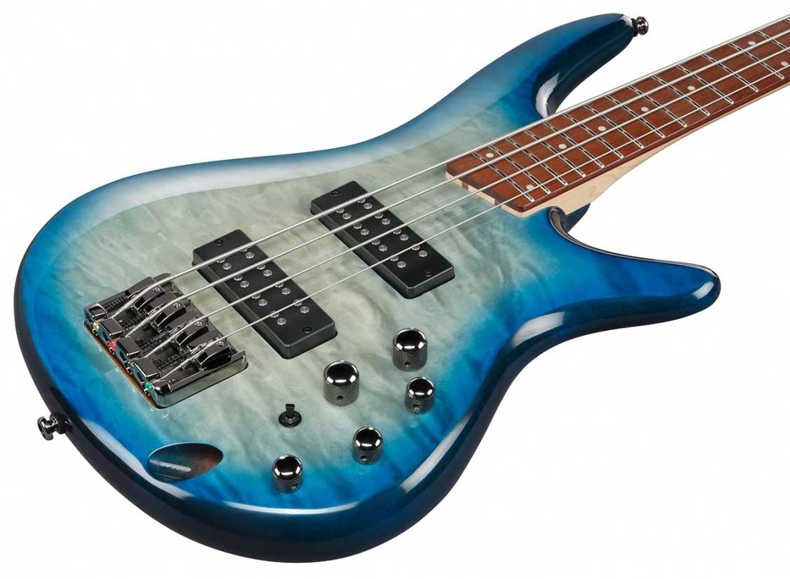 Ibanez Sr400eqm Scb Standard Active Jat - Stain Cosmic Blue Stardust - Bajo eléctrico de cuerpo sólido - Variation 2