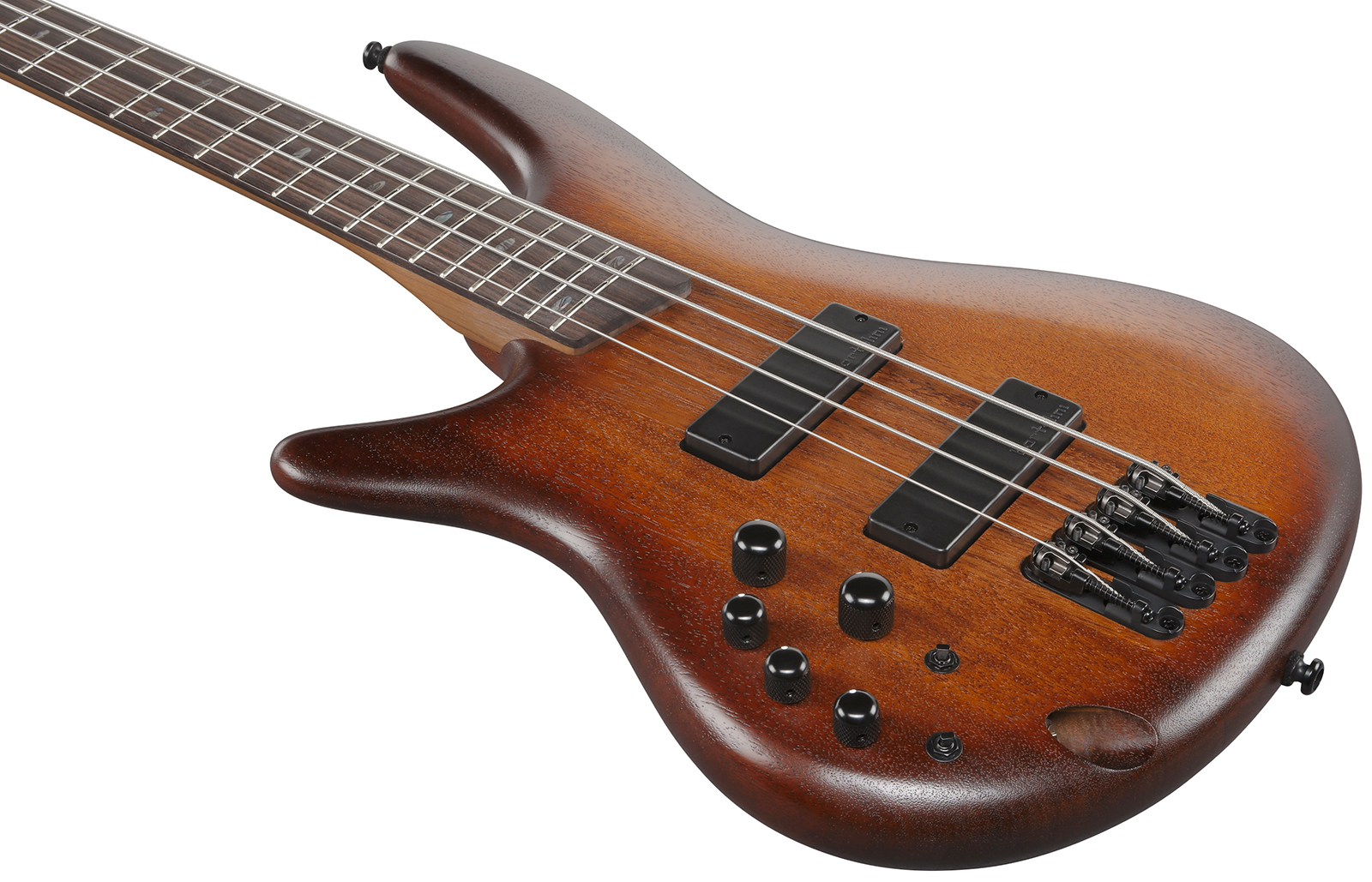 Ibanez Sr500al Mhl Standard Gaucher Active Bartolini Rw - Mahogany Brown Burst Low Gloss - Bajo eléctrico de cuerpo sólido - Variation 2