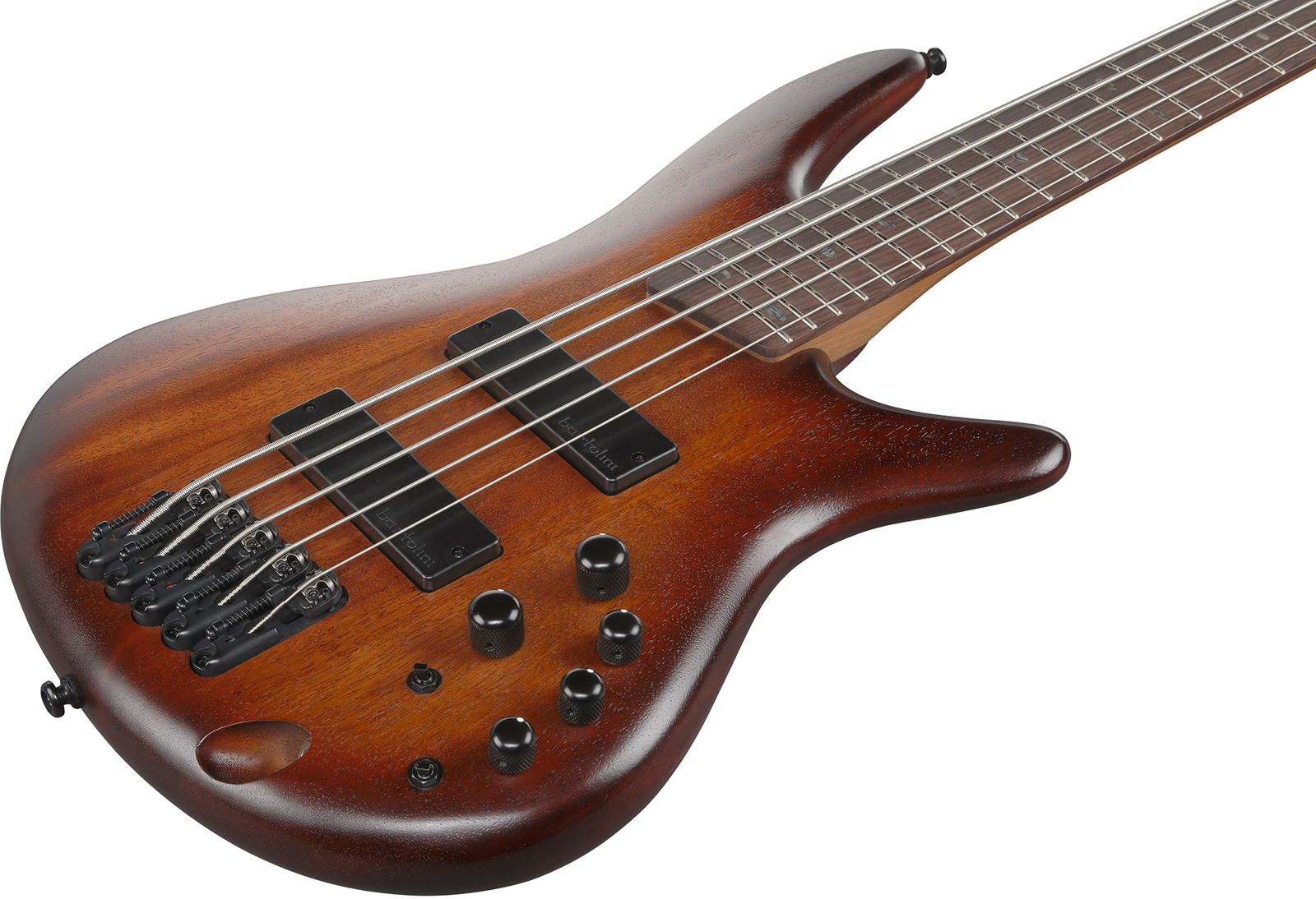 Ibanez Sr505a Mhl Standard 5c Active Bartolini Rw - Mahogany Brown Burst Low Gloss - Bajo eléctrico de cuerpo sólido - Variation 2