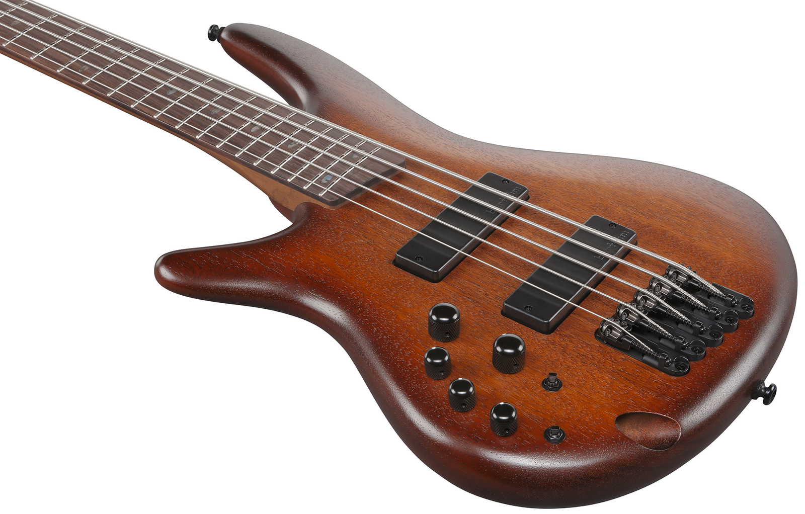 Ibanez Sr505al Mhl Standard 5c Gaucher Active Bartolini Rw - Mahogany Brown Burst Low Gloss - Bajo eléctrico de cuerpo sólido - Variation 2