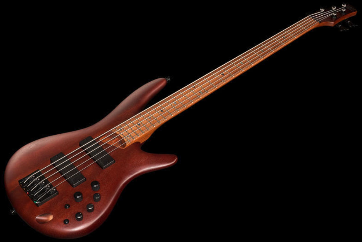 Ibanez Sr505e Bm Standard 5c Active Bartolini Rw - Brown Mahogany - Bajo eléctrico de cuerpo sólido - Variation 1