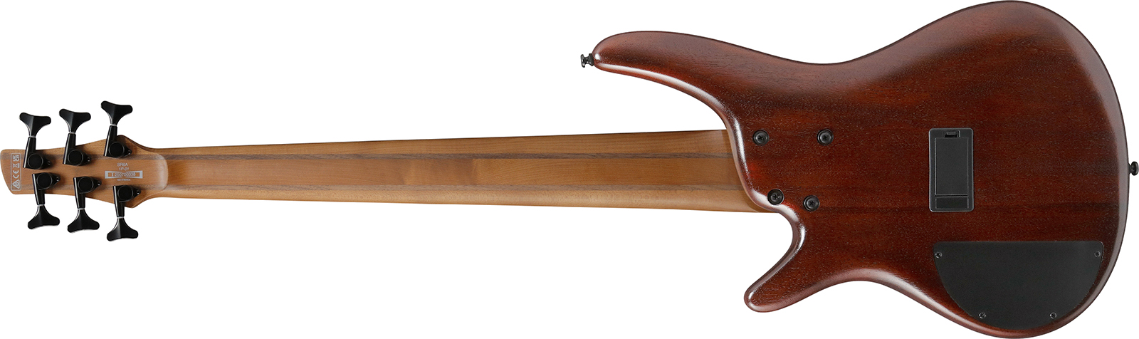 Ibanez Sr506a Mhl Standard 6c Active Bartolini Rw - Mahogany Brown Burst Low Gloss - Bajo eléctrico de cuerpo sólido - Variation 1