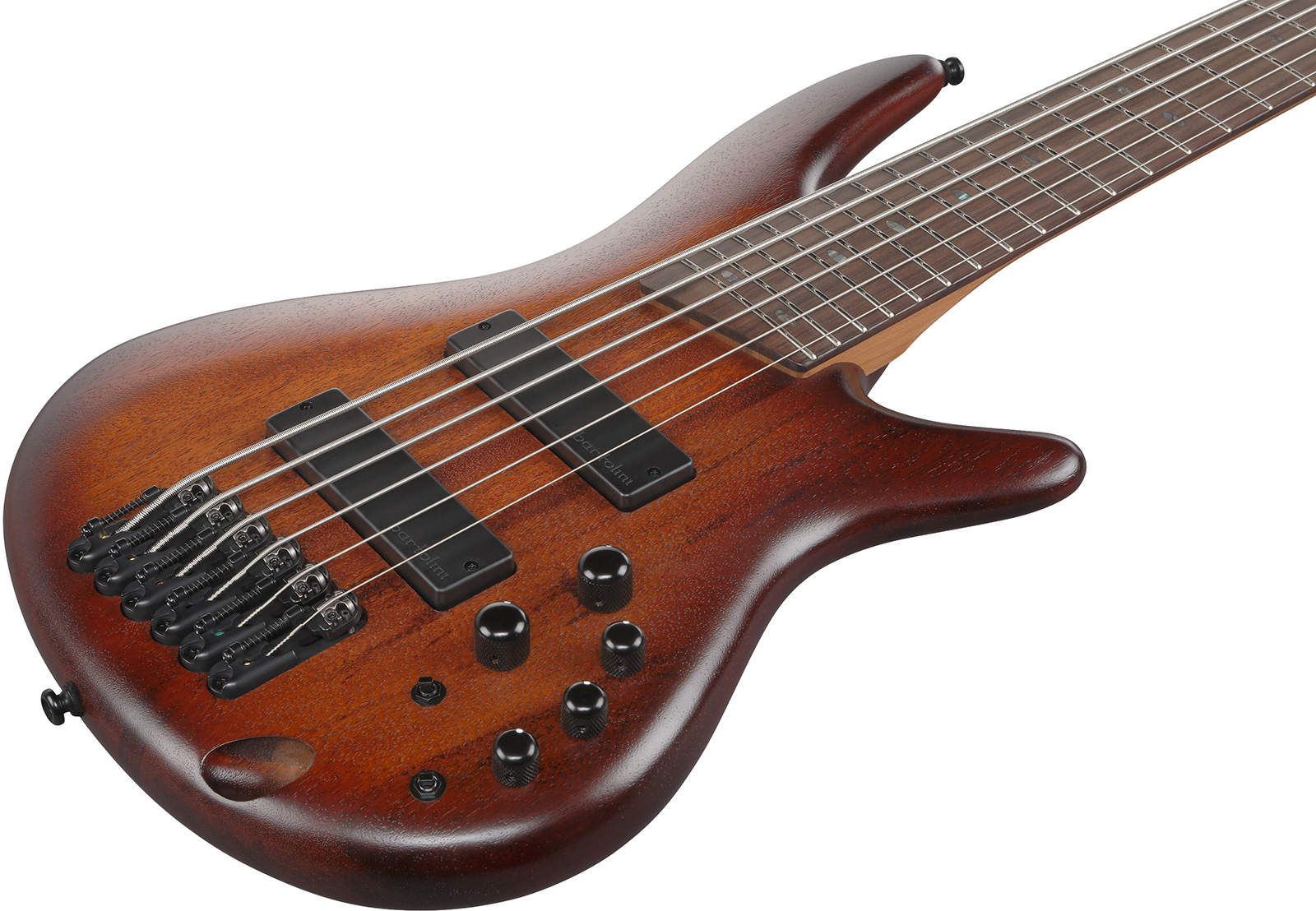 Ibanez Sr506a Mhl Standard 6c Active Bartolini Rw - Mahogany Brown Burst Low Gloss - Bajo eléctrico de cuerpo sólido - Variation 2