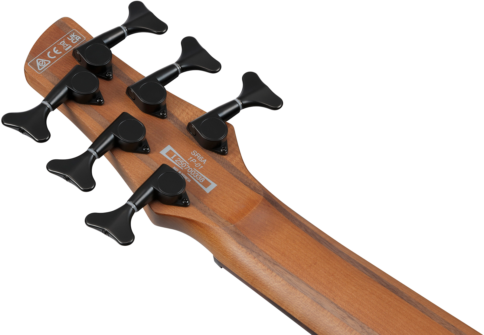 Ibanez Sr506a Mhl Standard 6c Active Bartolini Rw - Mahogany Brown Burst Low Gloss - Bajo eléctrico de cuerpo sólido - Variation 4