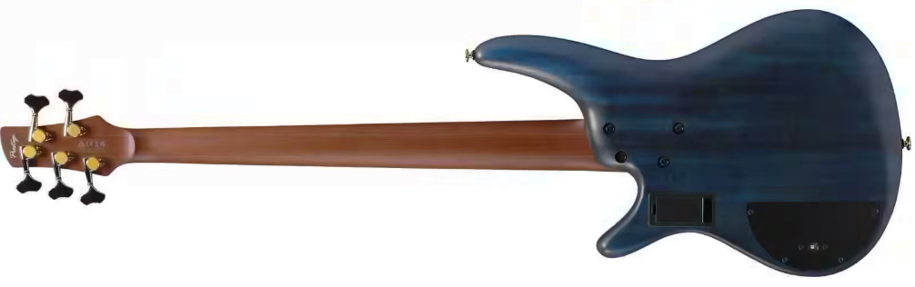 Ibanez Sr6605 Gfb Prestige Jap 5c Active Rw - Ghost Fleet Blue Burst - Bajo eléctrico de cuerpo sólido - Variation 1