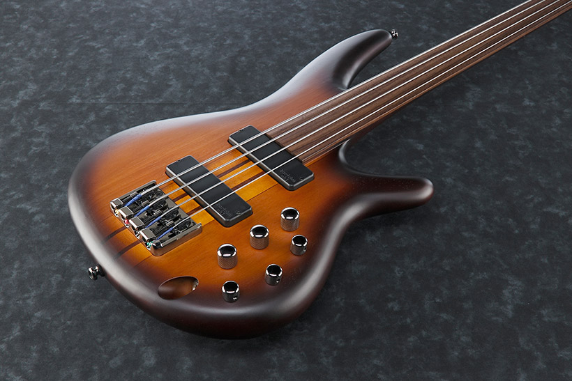 Ibanez Srf700 Bbf Fretless - Brown Burst Flat - Bajo eléctrico de cuerpo sólido - Variation 2