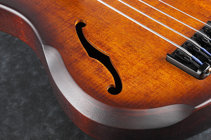 Ibanez Srh500f Nnf Fretless Workshop Epicea Acajou Rw - Natural Browned Burst Flat - Bajo eléctrico semi caja - Variation 3