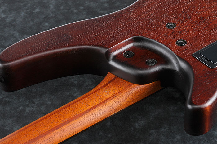 Ibanez Srh505 Def Workshop 5-cordes Piezo - Dragon Eye Burst Flat - Bajo eléctrico semi caja - Variation 3