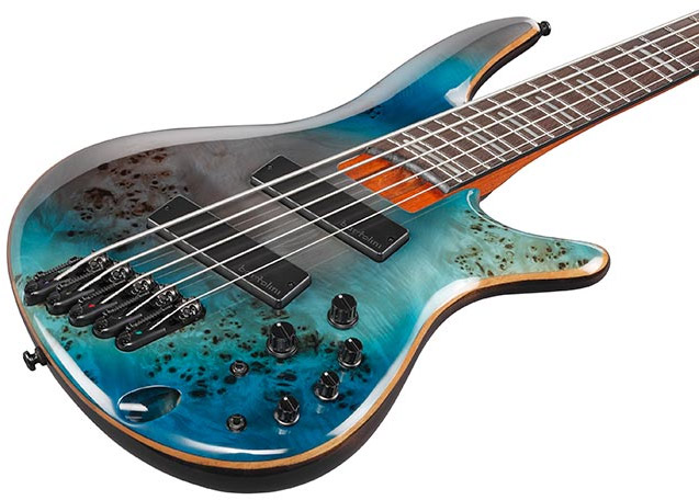 Ibanez Srms805 Tsr Workshop 5c Multiscale Active Bartolini Pp - Tropical Seafloor - Bajo eléctrico de cuerpo sólido - Variation 2