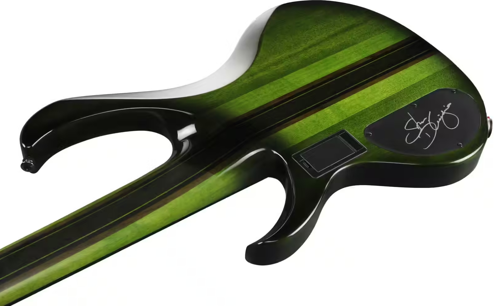 Ibanez Steve Di Giorgio Sdgb1 Dmt Signature Fretless 5c Active Ebo - Dark Moss Burst - Bajo eléctrico de cuerpo sólido - Variation 3