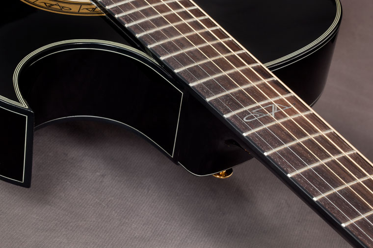 Ibanez Steve Vai Ep5 Bp Euphoria Cw Epicea Acajou Rw - Black Pearl - Guitarra electro acustica - Variation 3
