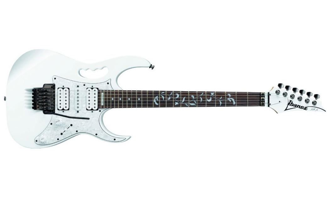 Ibanez Steve Vai Jem555 Wh Hsh Fr Rw - White - Guitarra eléctrica con forma de str. - Variation 1