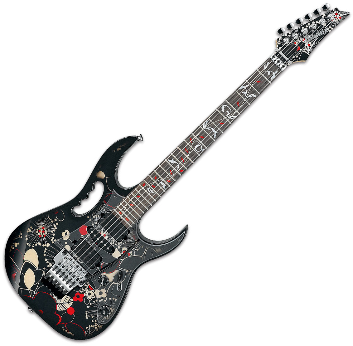 Guitarra eléctrica de cuerpo sólido Ibanez Steve Vai JEM77 FP2 Prestige