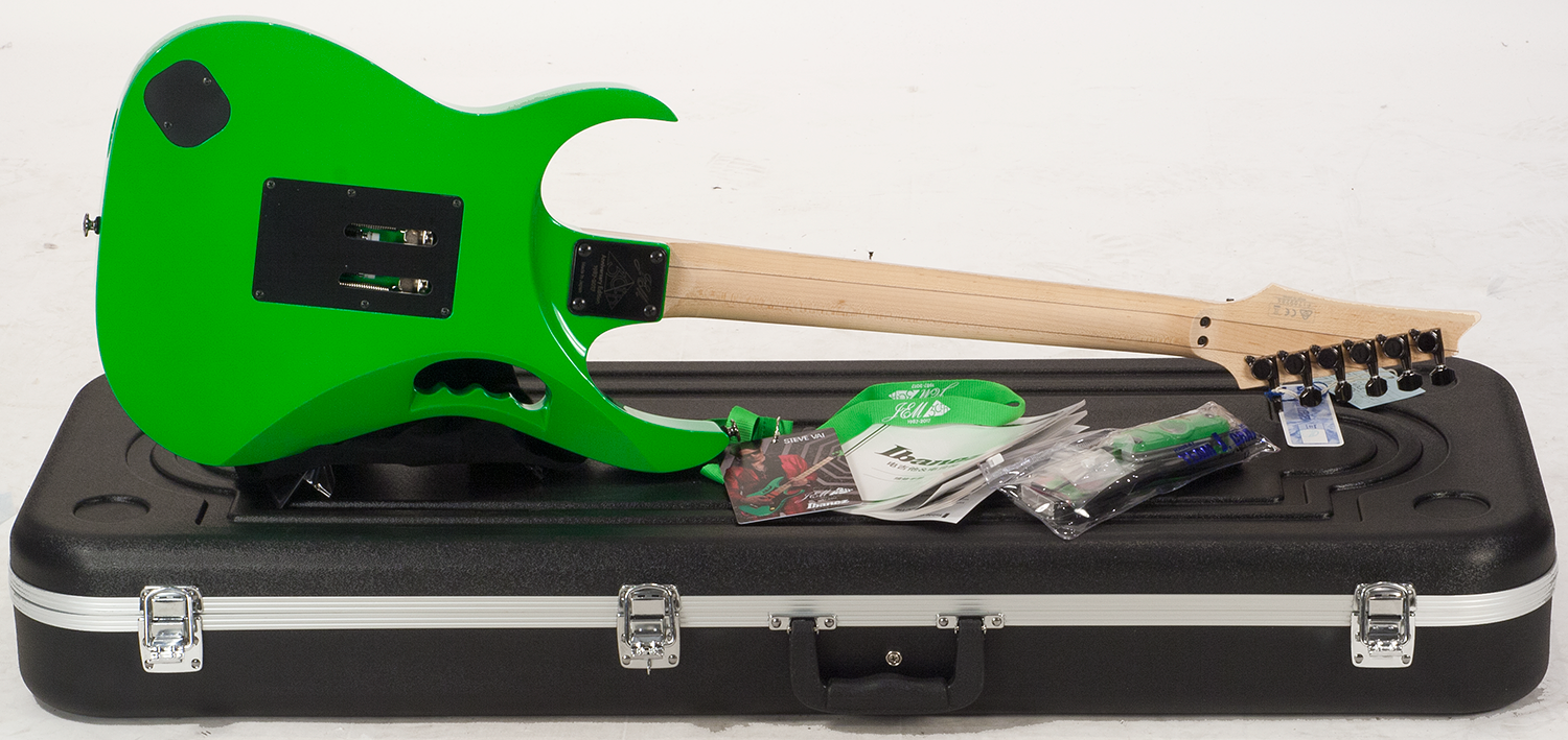 Ibanez Steve Vai Jem777 Lng Japon Signature Hsh Dimarzio Fr - Loch Ness Green - Guitarra eléctrica con forma de str. - Variation 3
