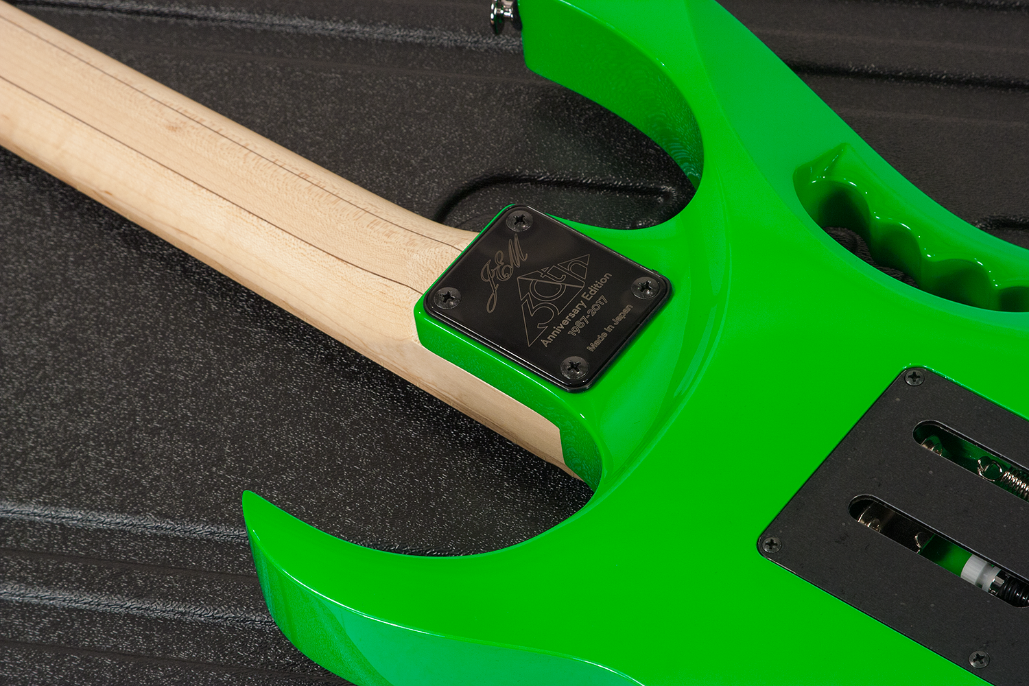 Ibanez Steve Vai Jem777 Lng Japon Signature Hsh Dimarzio Fr - Loch Ness Green - Guitarra eléctrica con forma de str. - Variation 6