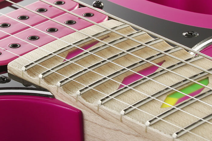 Ibanez Steve Vai Jem777 Sk Lh Gaucher Japon Signature Hsh Dimarzio Fr - Shocking Pink - Guitarra electrica para zurdos - Variation 3