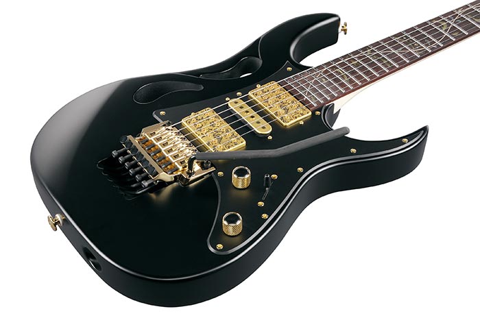 Ibanez Steve Vai Pia3761 Xb Signature Jap 2h Dimarzio Fr Rw - Onyx Black - Guitarra eléctrica con forma de str. - Variation 2