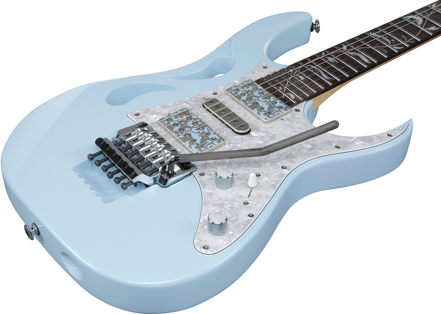 Ibanez Steve Vai Pia3761c Blp Signature Jap 2h Dimarzio Fr Rw - Blue Powder - Guitarra eléctrica con forma de str. - Variation 2