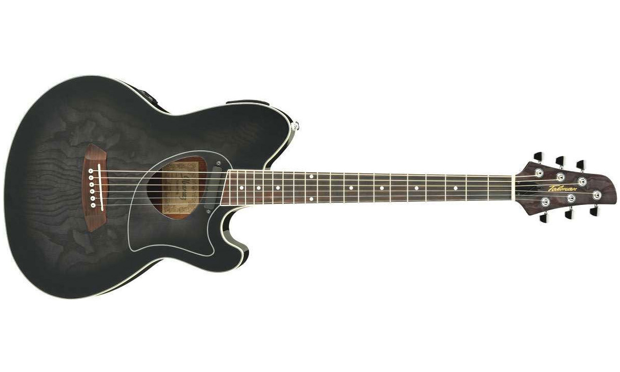 Ibanez Tcm50 Tks Talman Cw Frene Acajou - Transparent Black Sunburst - Guitarra acústica & electro - Variation 1
