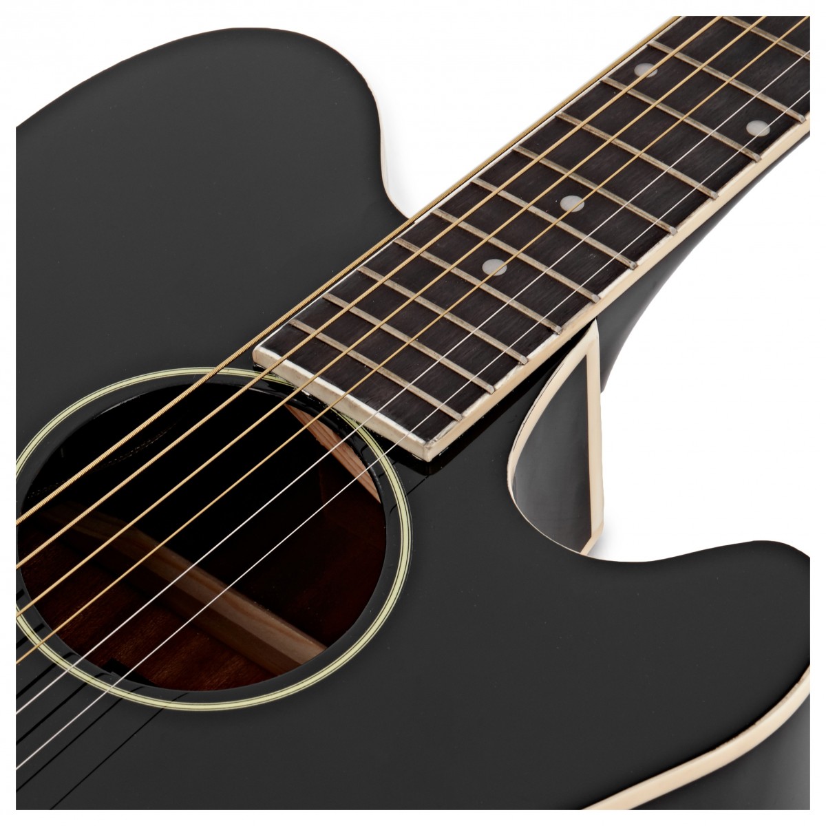 Ibanez Tcy10e Bk Talman Cw Epicea Sapele Pur - Black - Guitarra folk - Variation 5