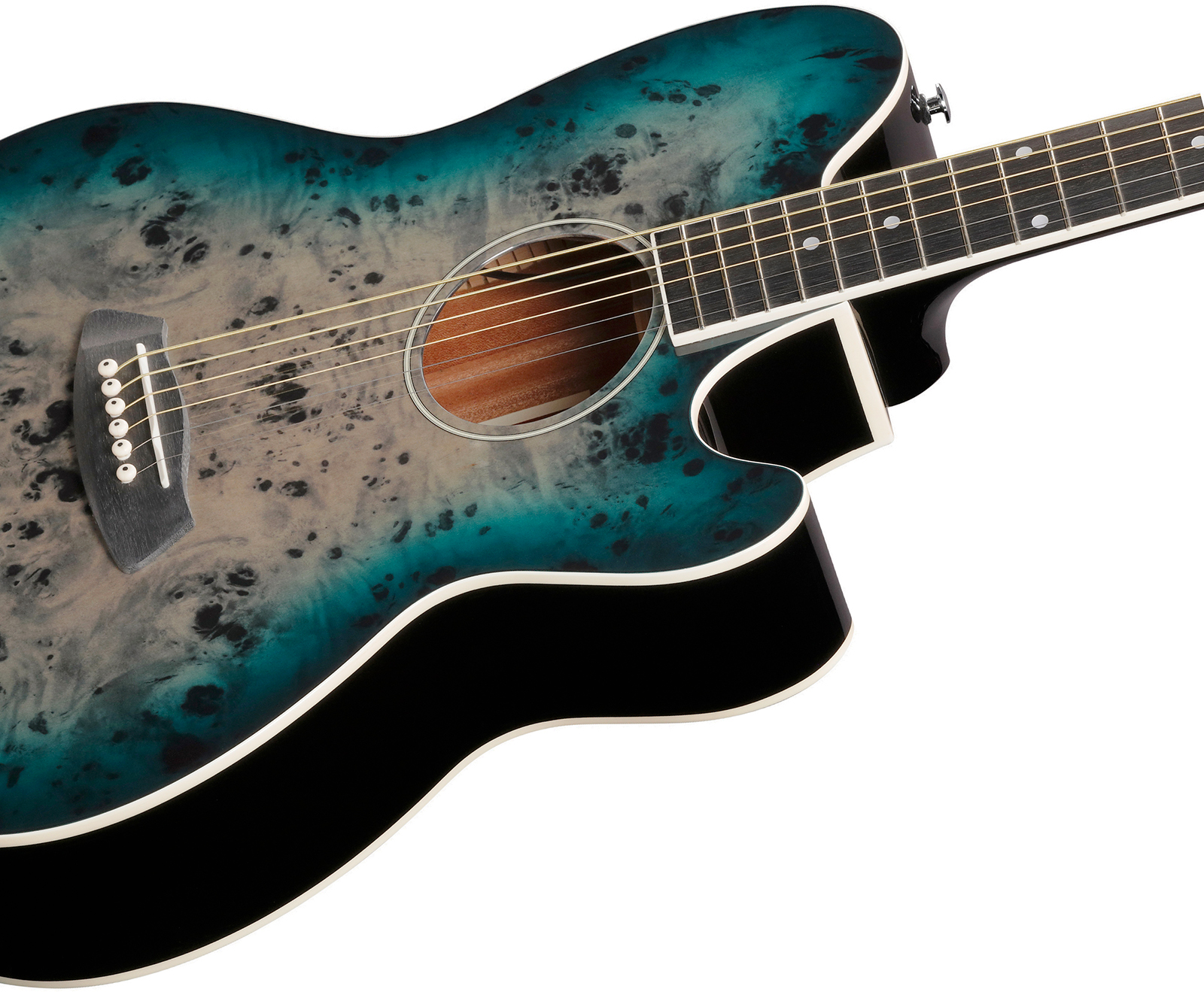 Ibanez Tcy10pa Cbs Talman Cw Tilleul Sapele Pur - Cosmic Blue Starburst - Guitarra folk - Variation 2