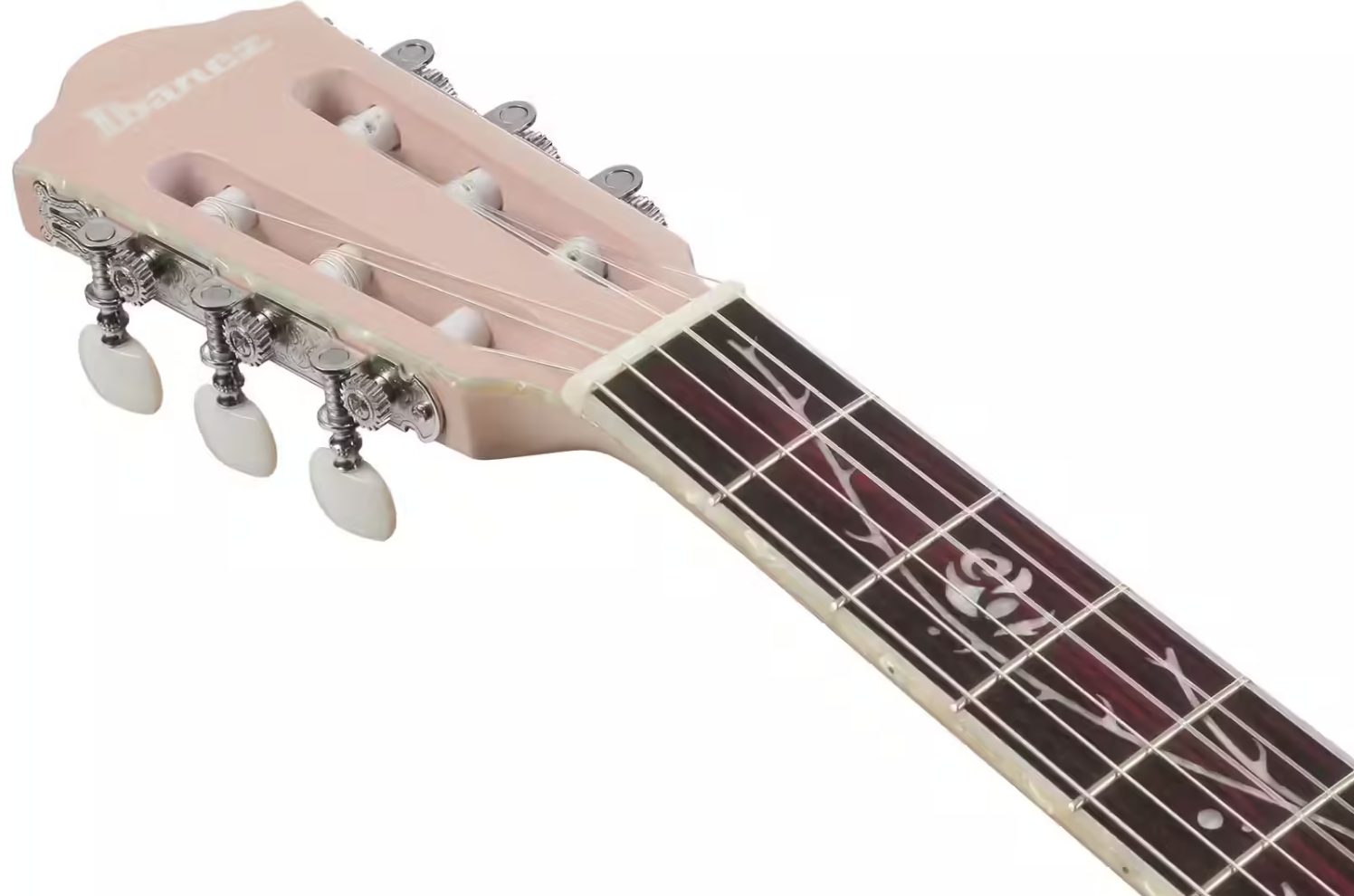 Ibanez Tim Henson Tod10n Paf Ind Signature Epicea Sapele Rw - Pearl Pink Flat - Guitarra clásica 4/4 - Variation 5