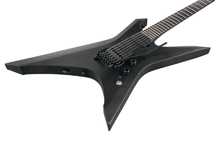 Ibanez Xptb620 Bkf Iron Label Hh Dimarzio Fr Eb - Black Flat - Guitarra electrica metalica - Variation 2