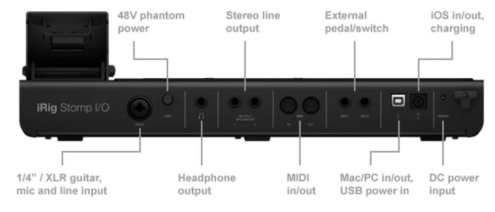 Ik Multimedia Irig Stomp I/o - Pedalera de control - Variation 2