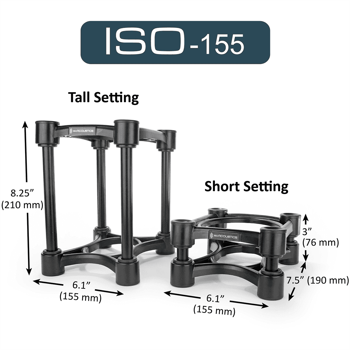 Isoacoustics Iso-155 (2 Supports) - Soportes para estudio - Variation 1