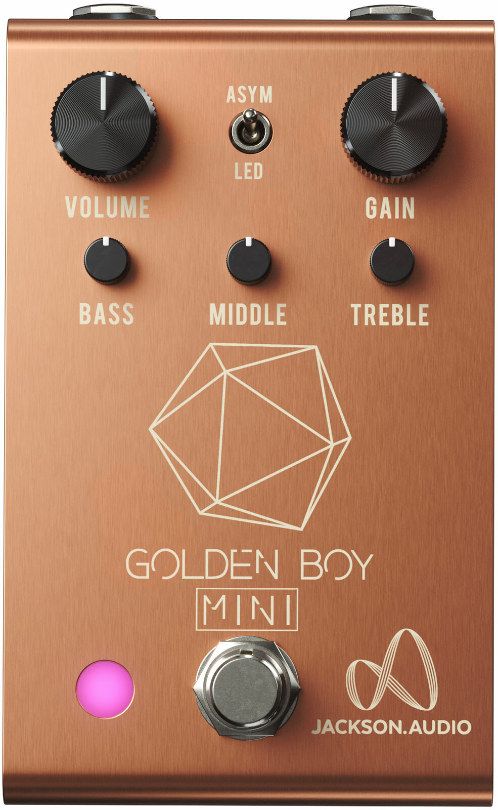 Jackson Audio Golden Boy Mini Rose Gold Ltd - Pedal overdrive / distorsión / fuzz - Main picture