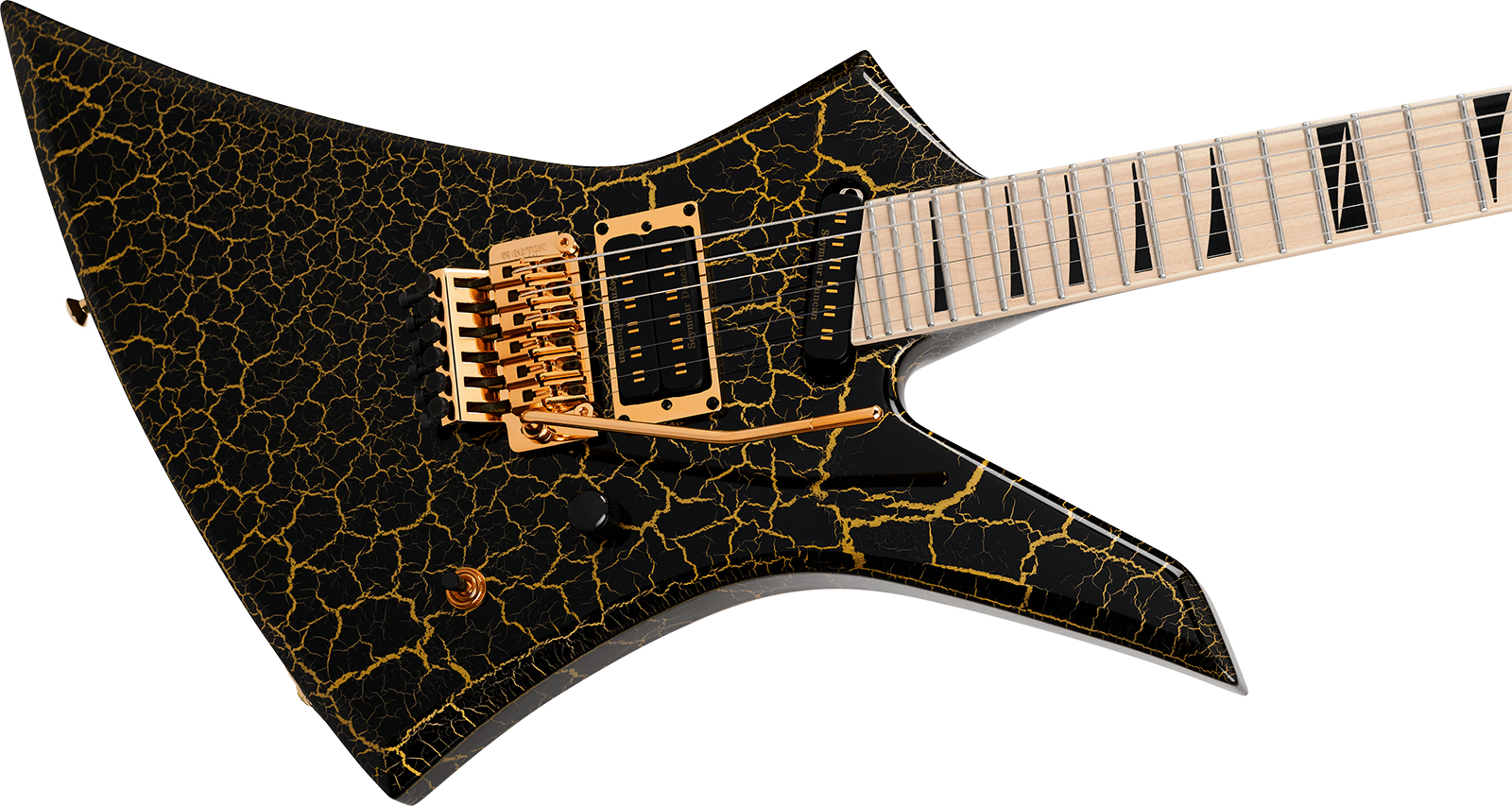 Jackson Brandon Ellis Kelly Ke27 Signature Pro Plus Hs Seymour Duncan Fr Mn - Gold Crackle - Guitarra electrica metalica - Variation 2