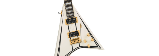 Jackson Cd1 Legend Series Rhoad Limited Edition Trem Hh Eb - White With Black Bevels - Guitarra electrica metalica - Variation 4