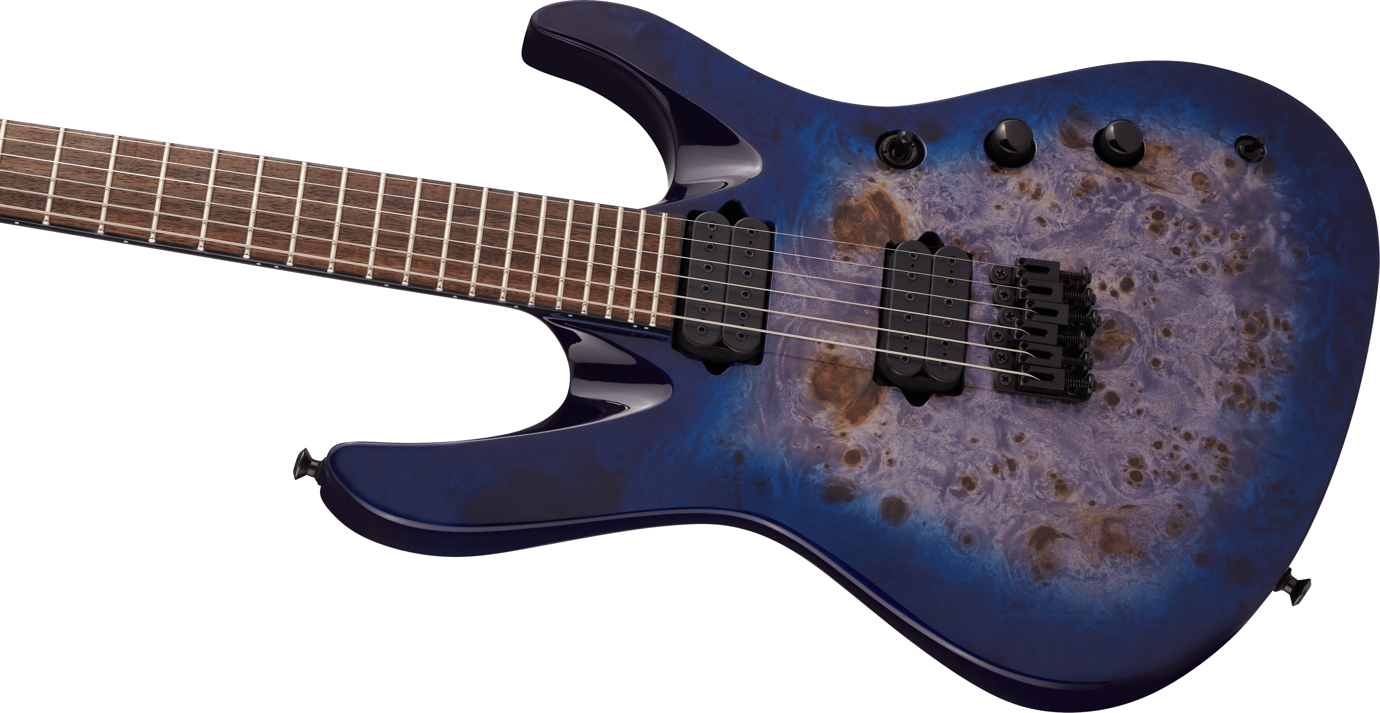 Jackson Chris Broderick Soloist 6 Pro 2h Dimarzio Ht Lau - Trans Blue Poplar - Guitarra eléctrica con forma de str. - Variation 3