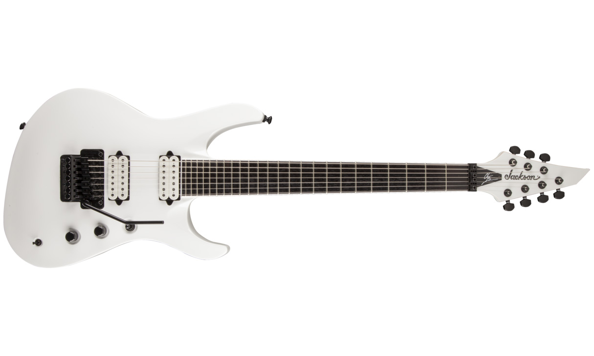 Jackson Chris Broderick Soloist 7 Pro Hh Dimarzio Fr Rw - Snow White - Guitarra eléctrica de 7 cuerdas - Variation 1