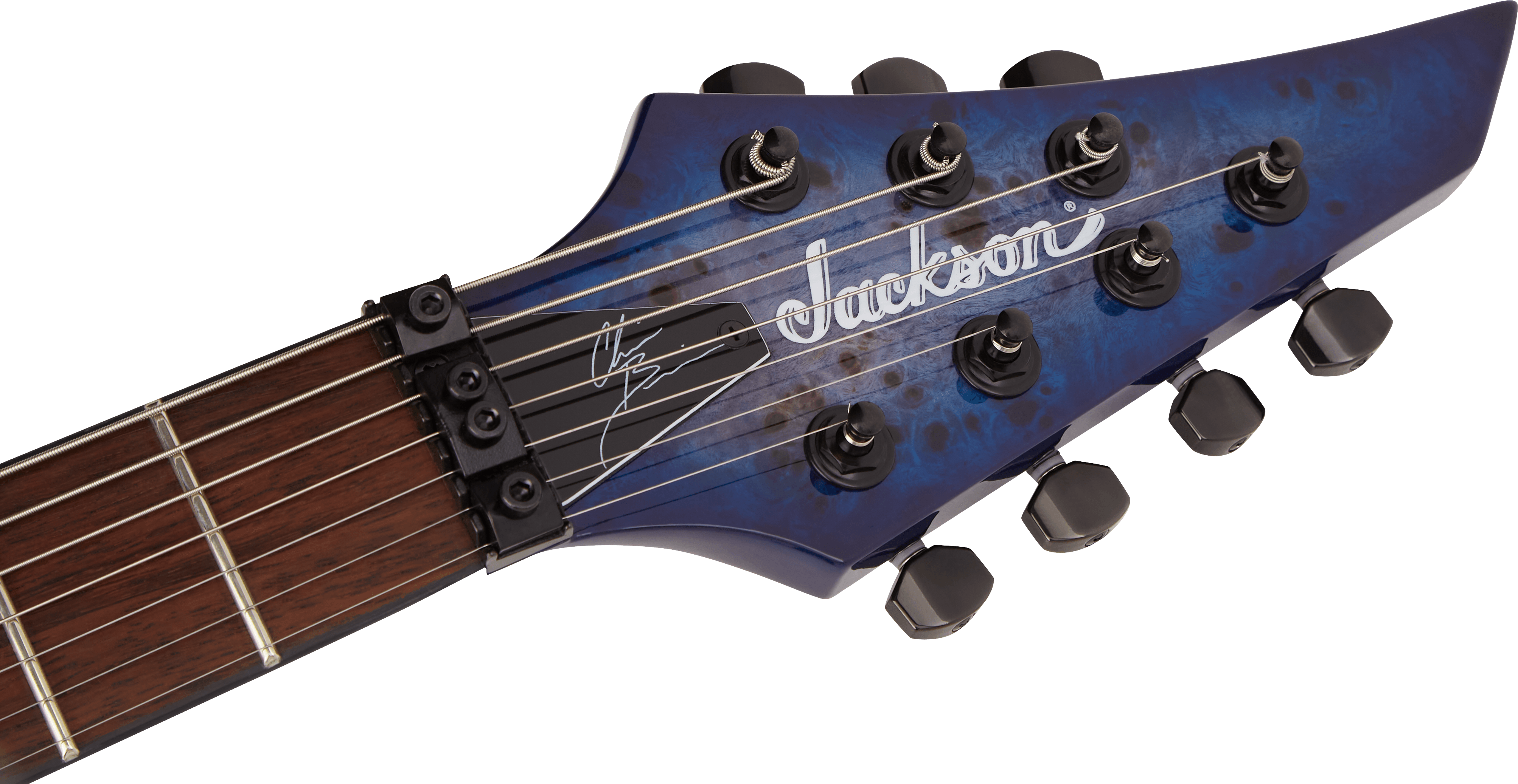 Jackson Chris Broderick Soloist 7 Pro Signature 2h Dimarzio Fr Lau - Trans Blue Poplar - Guitarra eléctrica de 7 cuerdas - Variation 4