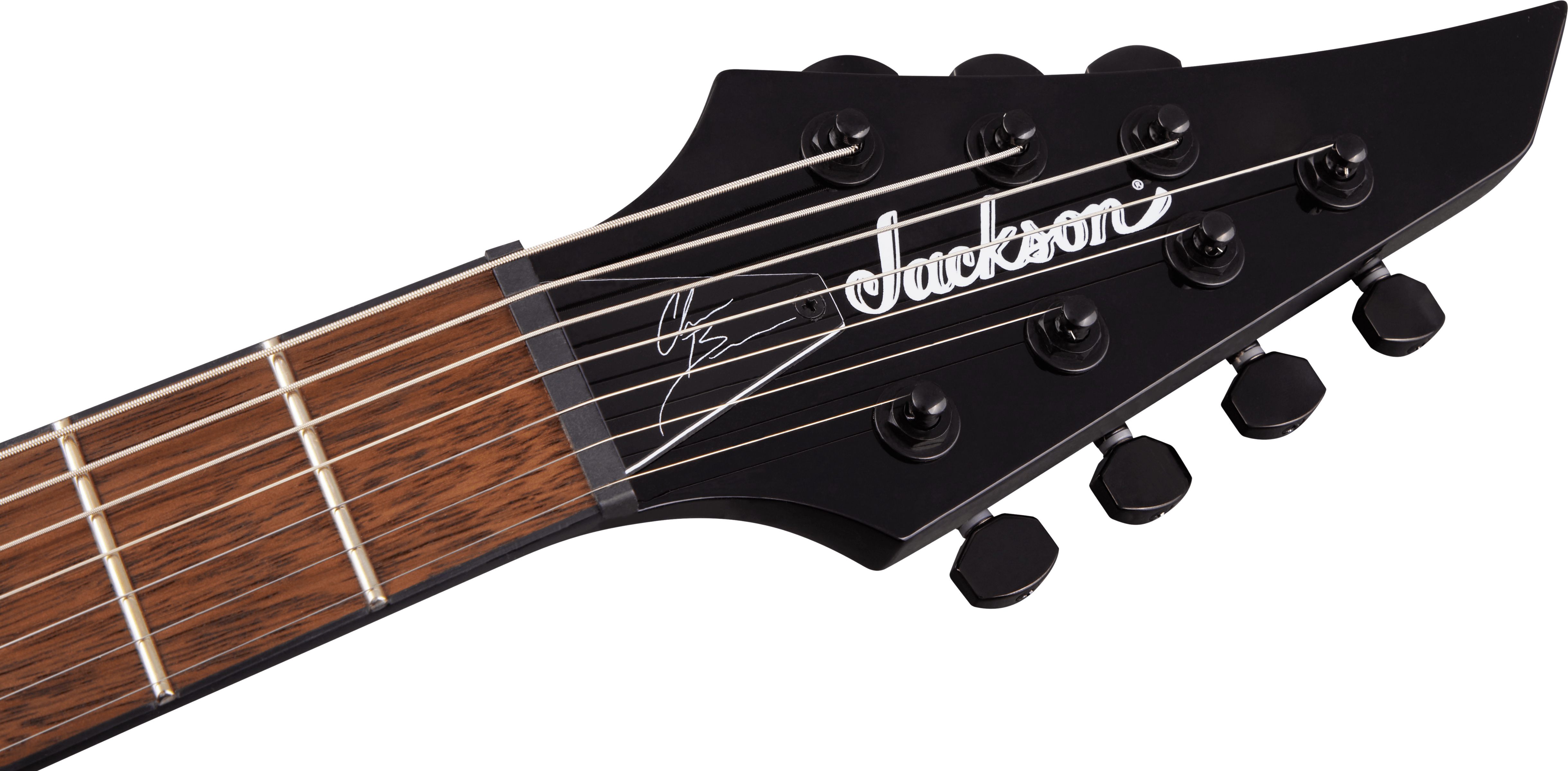 Jackson Chris Broderick Soloist 7 Pro 2h Dimarzio Ht Lau - Gloss Black - Guitarra eléctrica de 7 cuerdas - Variation 4