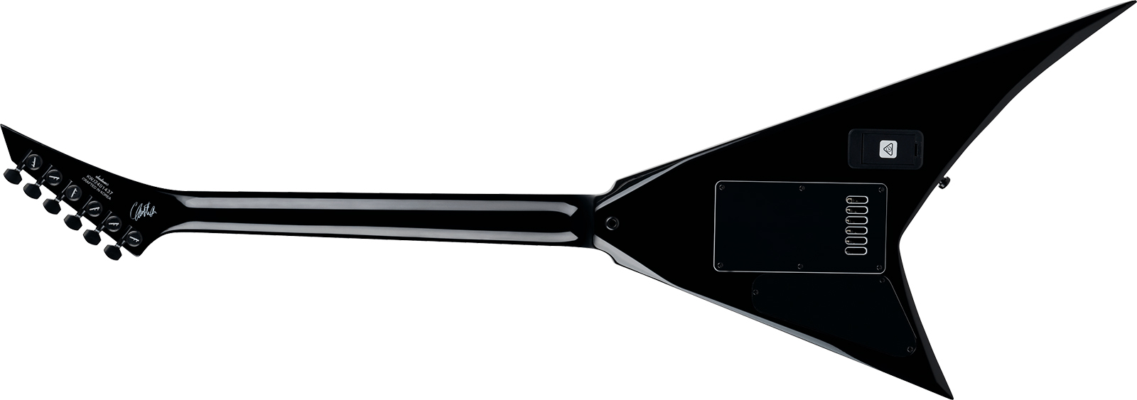 Jackson Christian Andrieu Rhoads Rr24 Evtn Cor Signature Cor 1h Fishman Fluence Ht Eb - Black W/ White Bevels - Guitarra eléctrica de autor - Variatio