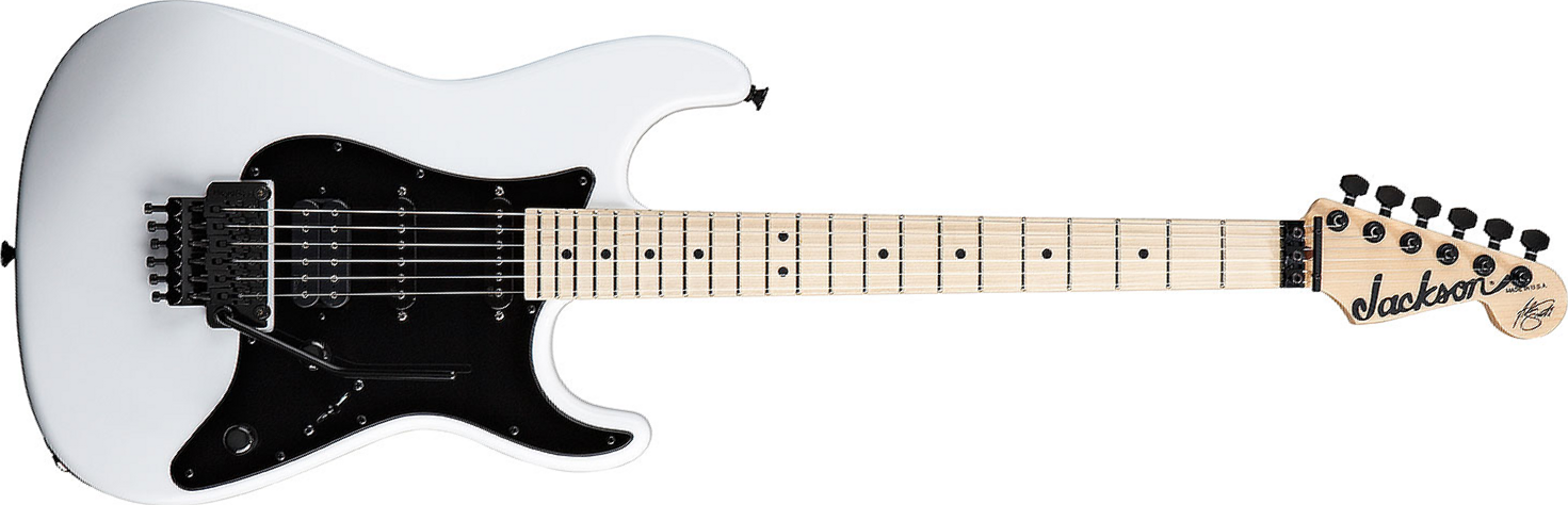 Jackson Adrian Smith San Dimas Sdx Signature Hss Fr Mn - Snow White - Guitarra eléctrica con forma de str. - Main picture