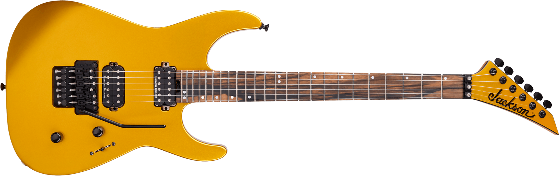 Jackson American Virtuoso Usa 2h Seymour Duncan Fr Eb - Gold Rush - Guitarra electrica metalica - Main picture