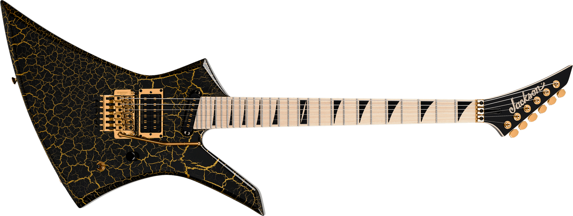 Jackson Brandon Ellis Kelly Ke27 Signature Pro Plus Hs Seymour Duncan Fr Mn - Gold Crackle - Guitarra electrica metalica - Main picture