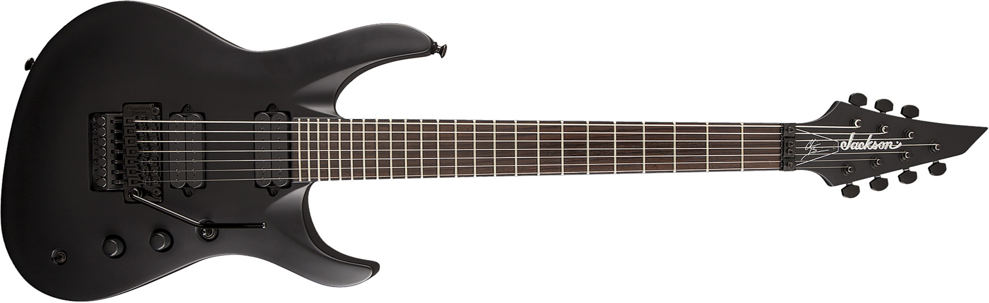 Jackson Chris Broderick Soloist 7 Pro - Satin Black - Guitarra eléctrica de 7 cuerdas - Main picture