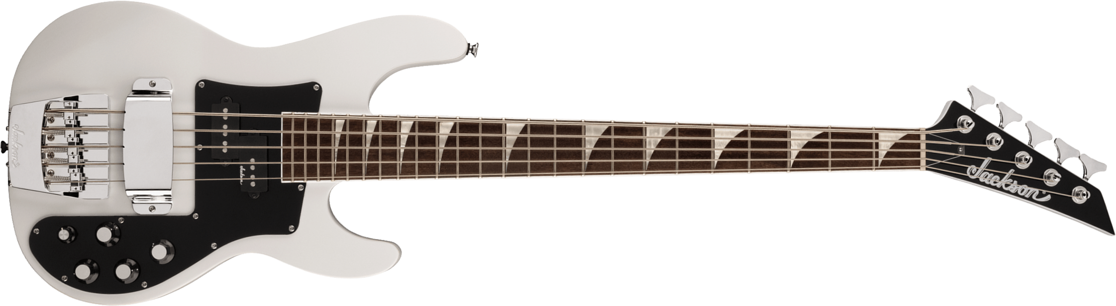 Jackson Concert Bass Cbxnt Dx Iv Active Lau - Snow White - Bajo eléctrico de cuerpo sólido - Main picture