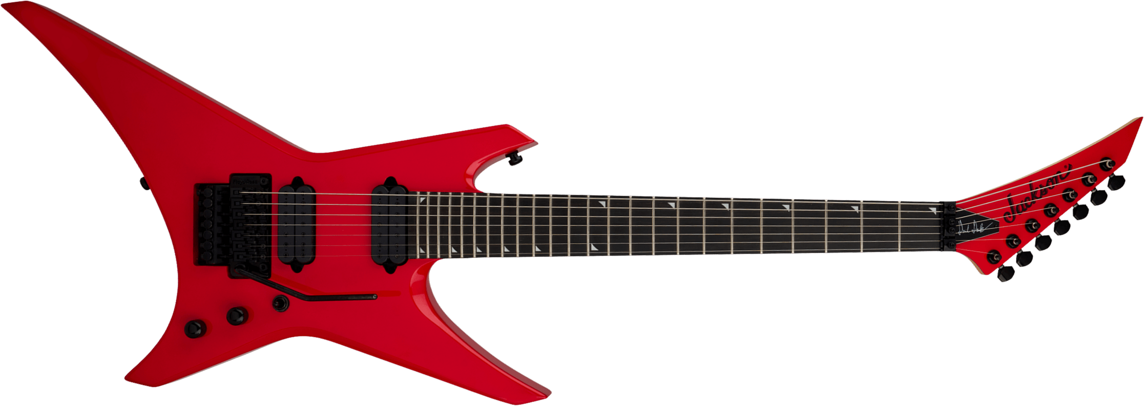 Jackson Dave Davidson Wr7 Pro Signature 7c Baryton 2h Dimarzio Fr Eb - Ferrari Red - Guitarra eléctrica barítono - Main picture