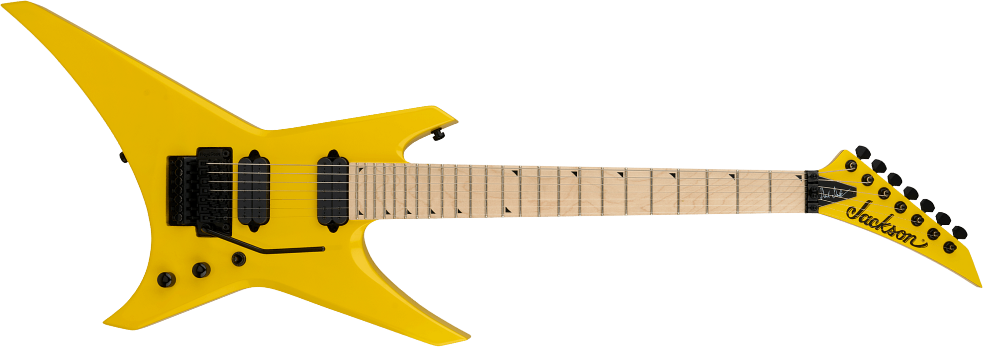Jackson Dave Davidson Wr7 Pro Signature 7c Baryton 2h Dimarzio Fr Mn - Ferrari Yellow - Guitarra eléctrica barítono - Main picture