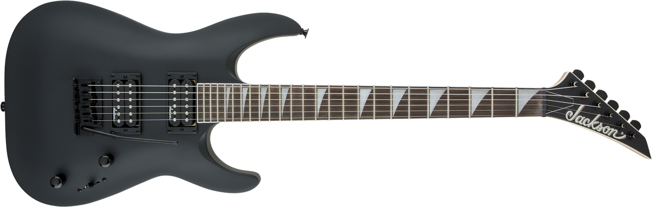Jackson Dinky Arch Top Dka Js22 2h Trem Ama - Satin Black - Guitarra electrica metalica - Main picture
